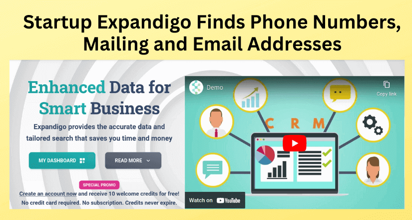 Startup Expandigo Finds Phone Numbers, Mailing and Email Addresses